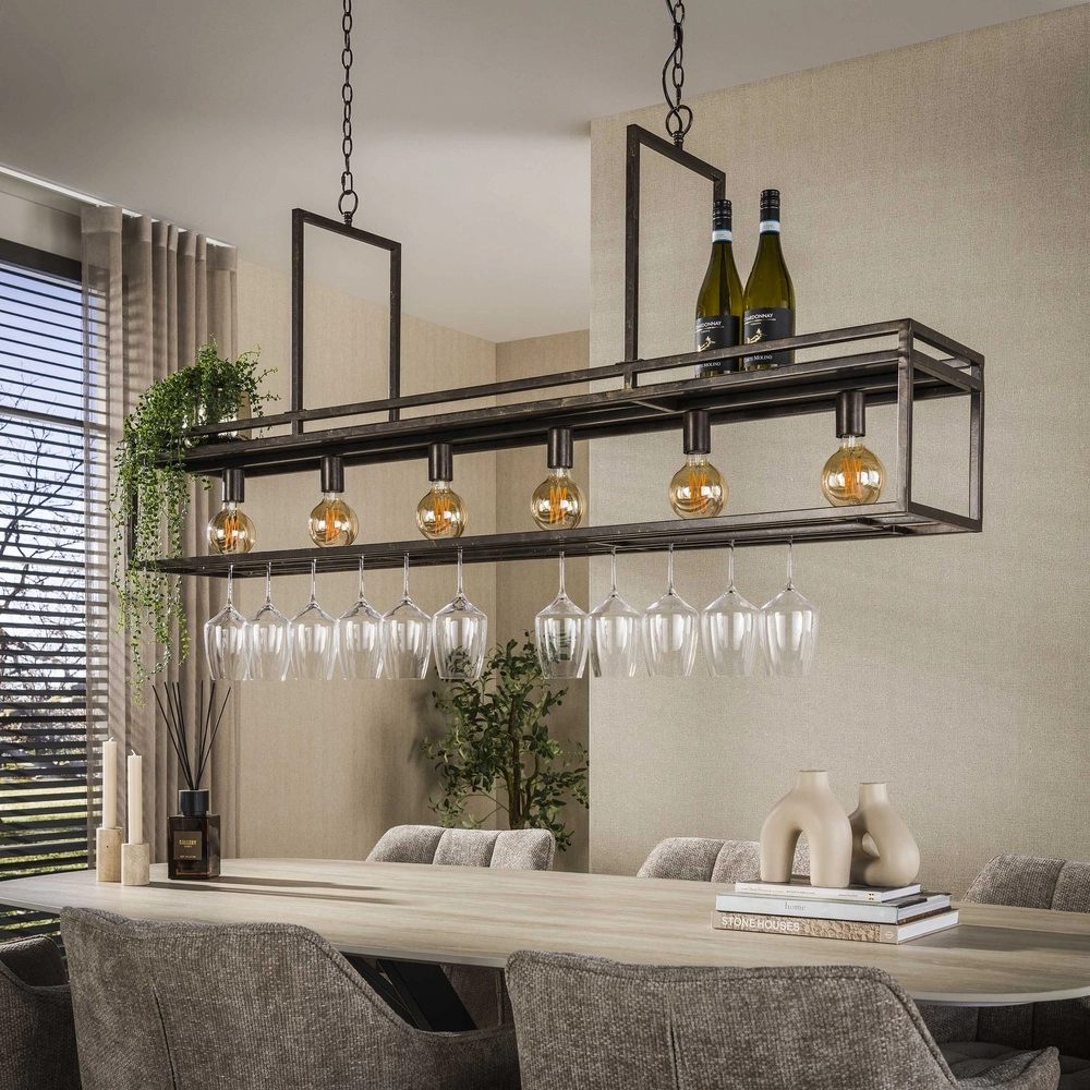 Kücheninsel-Pendellicht Decorate 160 cm – Stadtbraun Lyora 8716803512559