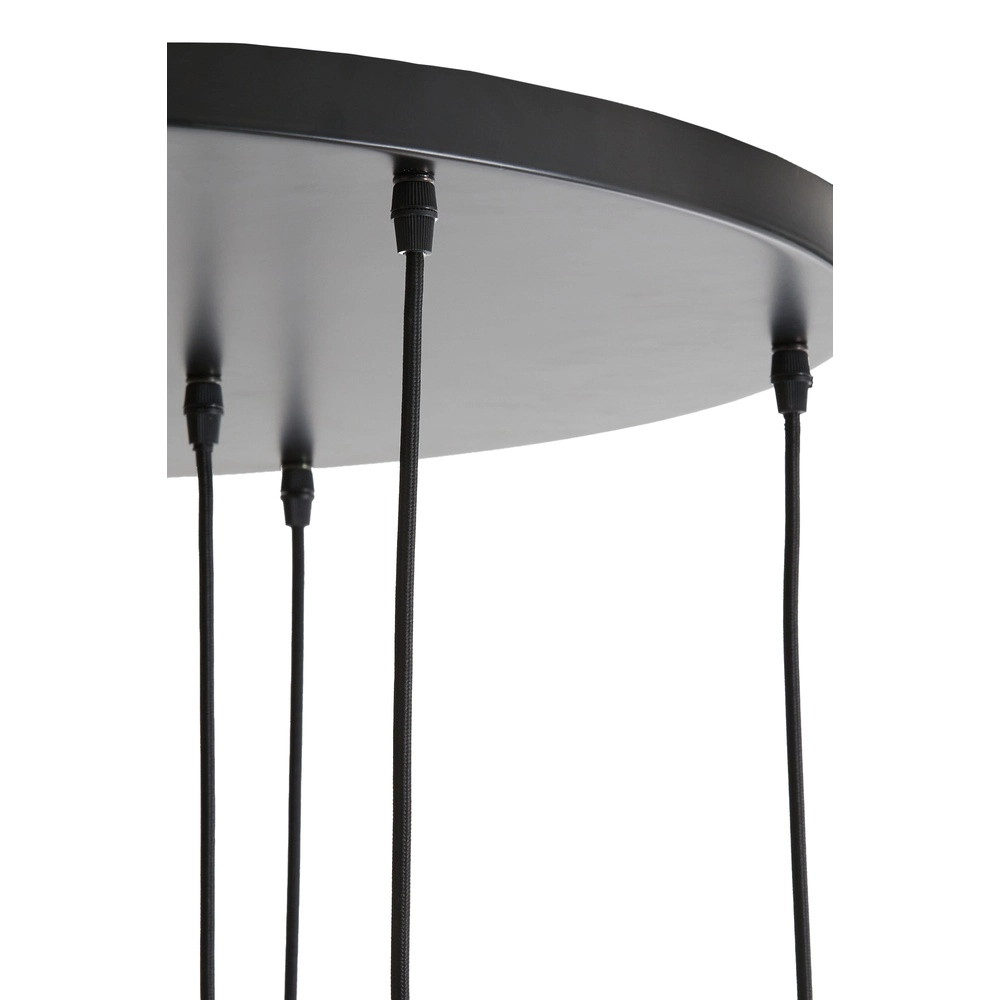 Vide Pendellampe Lekar 9x E27 – Messing mit Rauchglas Light & Living 8717807604592