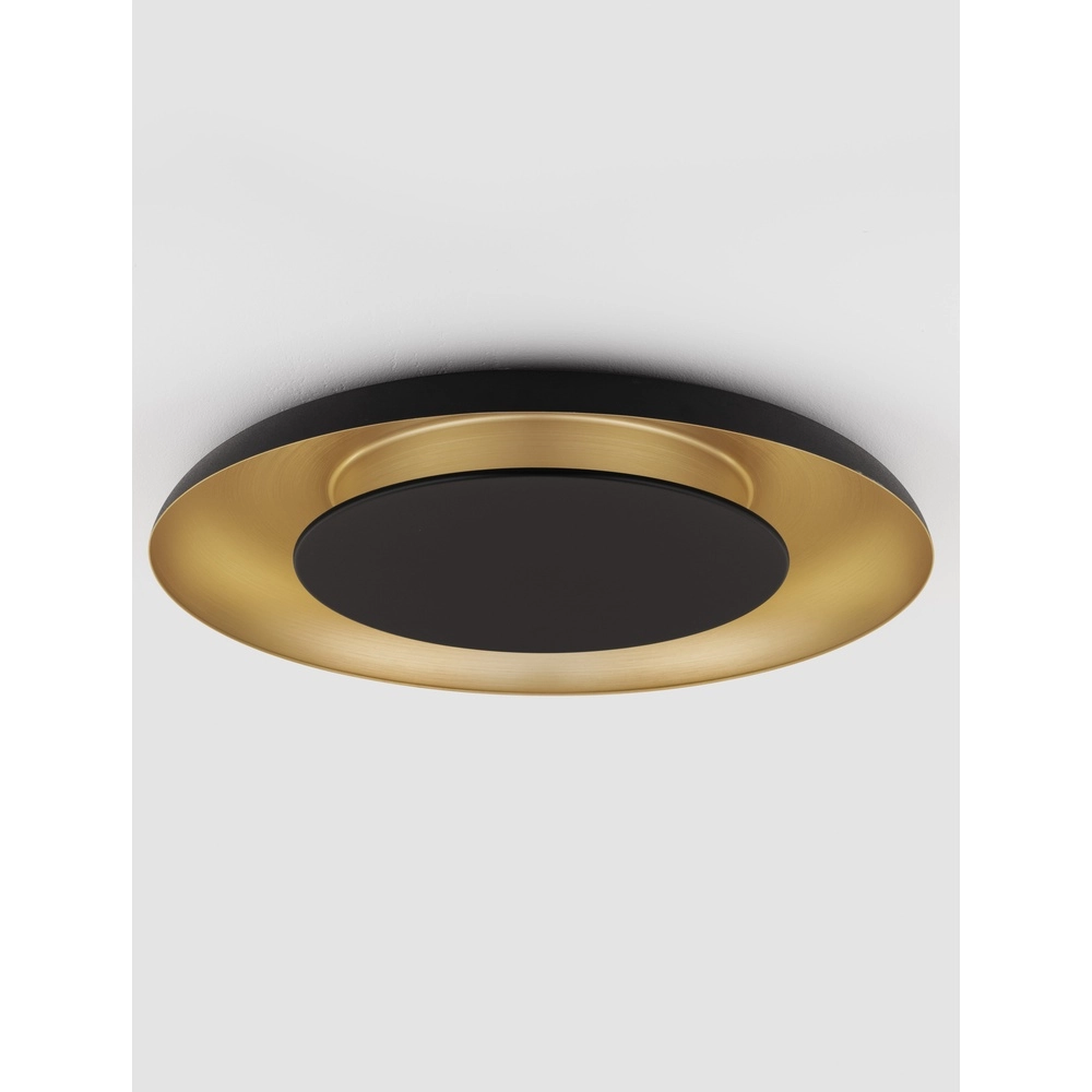 Design-Deckenleuchte Epos Ø 60cm schwarz mit gold Lyora 5212017463210