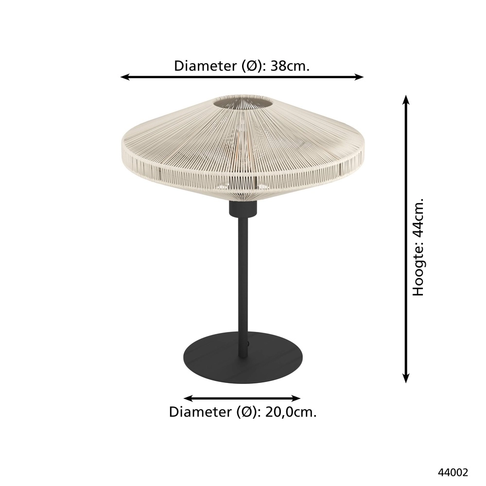 Seiltischlampe Midsumer Ø 20cm Eglo 9002759440022