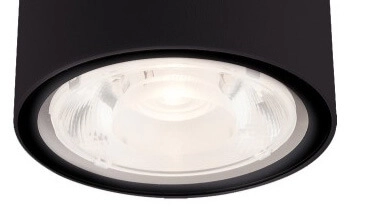 Aufbaustrahler außen Edesa Schwarz Lyora 5903139910798
