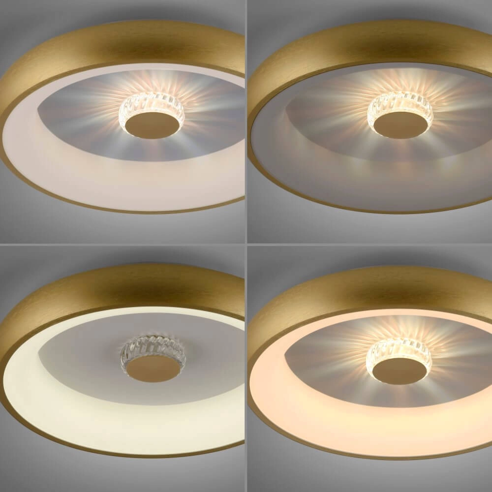 Runde Deckenleuchte Vertigo Messing Ø 46,5cm Just Light 4043689994716