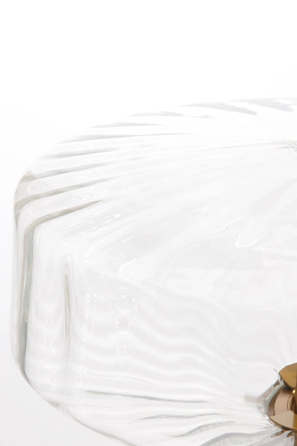 Tischlampe Pleat gold Ø 30cm Light & Living 8717807687731