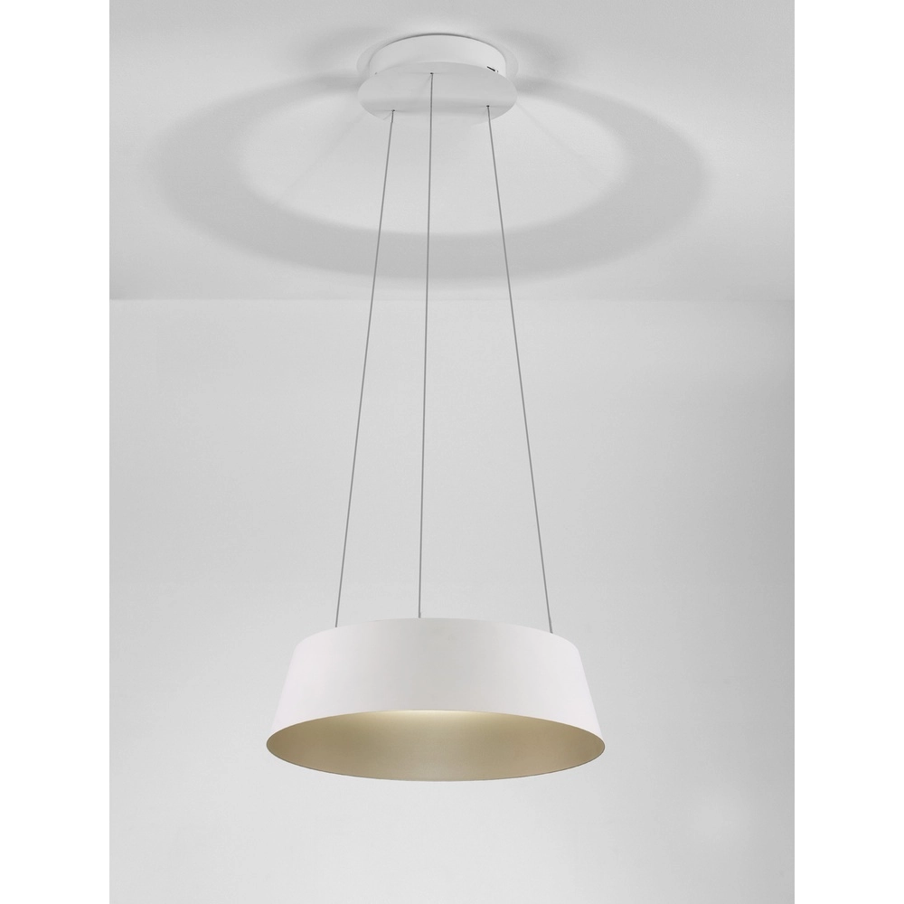 Pendelleuchte Alba weiß Ø 42cm Lyora 5212017439000