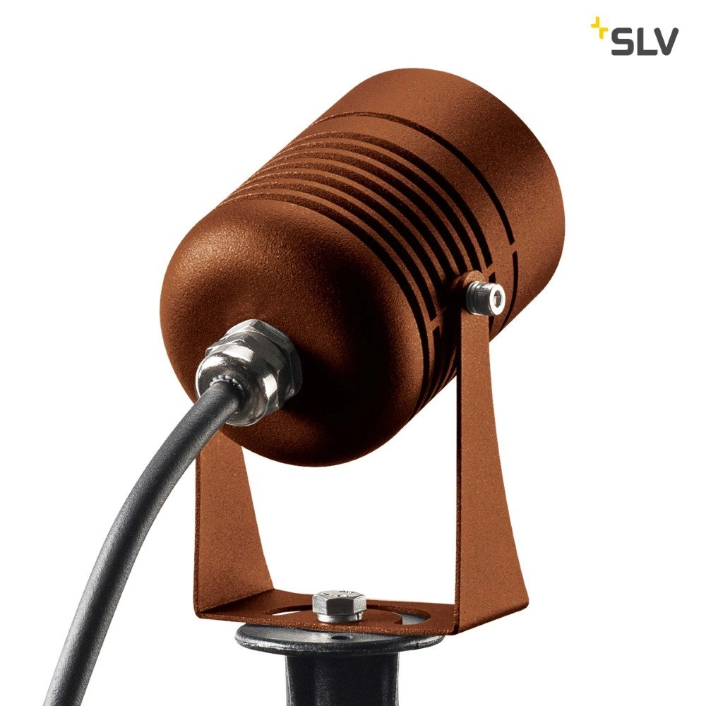 Spießstrahler Led Spike 6w - 3000K - 8cm rostbraun SLV 4024163223843