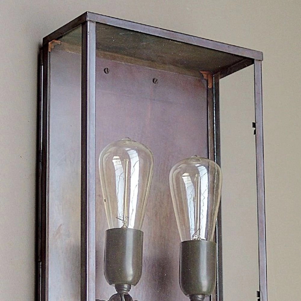 Ländliche Außenlampe Vitrine 2L Large Wandlampe Authentage 8716803505421