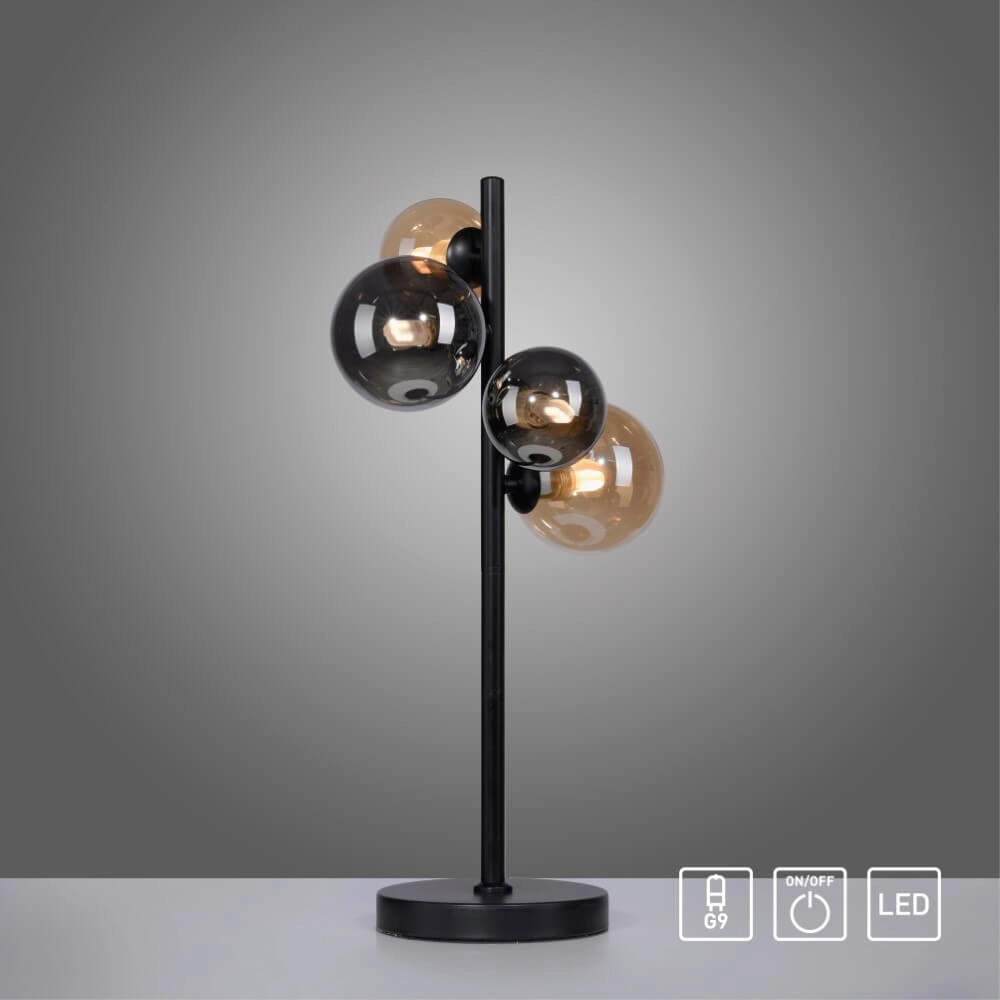 Schwarze Tischlampe Popsicle Design Paul Neuhaus 4012248375525
