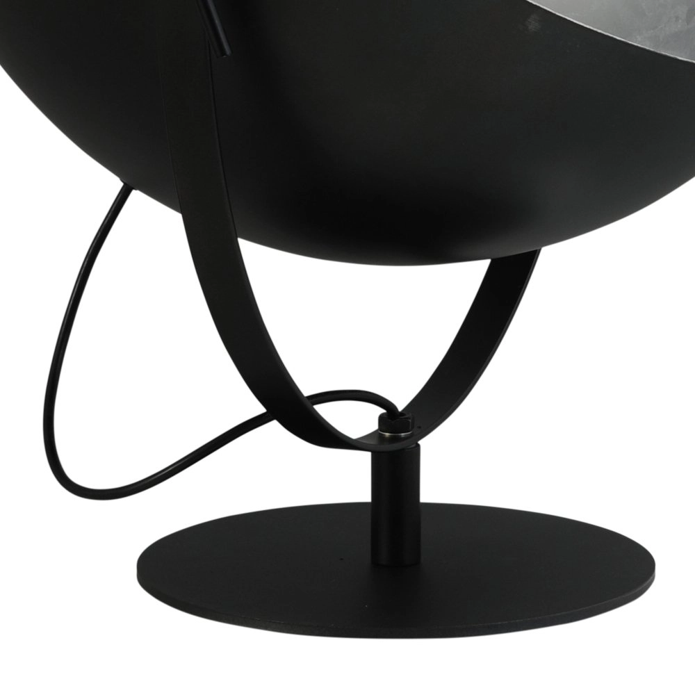 Tischlampe Industria Uplighter 50 cm schwarz mit silber Masterlight 8718121236940