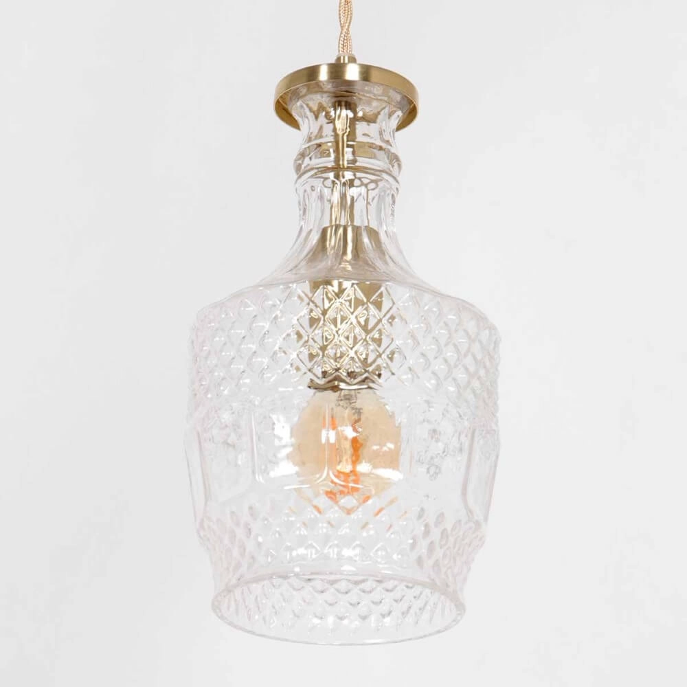 Klassische Hängelampe Grazioglass Ø 12,5cm Steinhauer 8712746166330