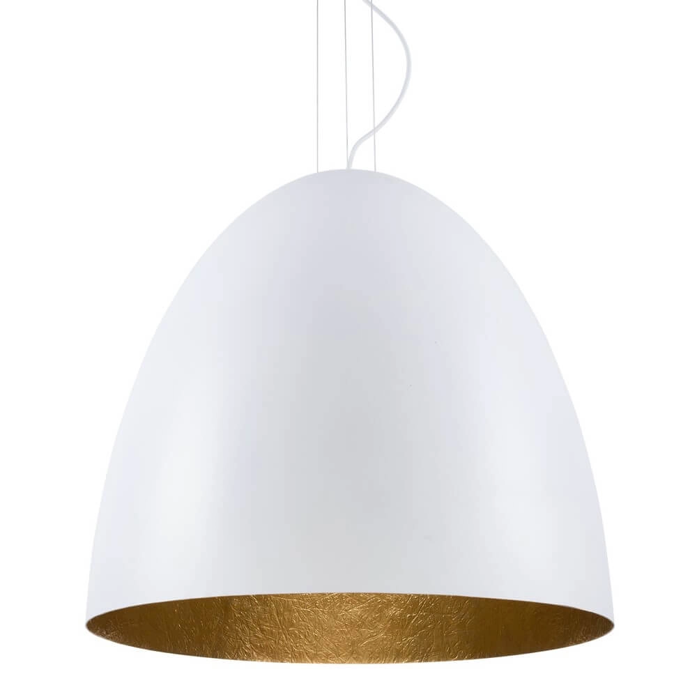 Weiße Hängelampe Egg XL Ø 75cm Lyora 5903139902595