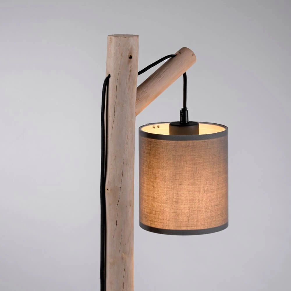 Ländliche Tischlampe Green Tribu Taupe Just Light 4043689995188