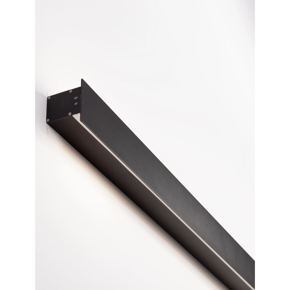 Wandleuchte Path Design schwarz 1m