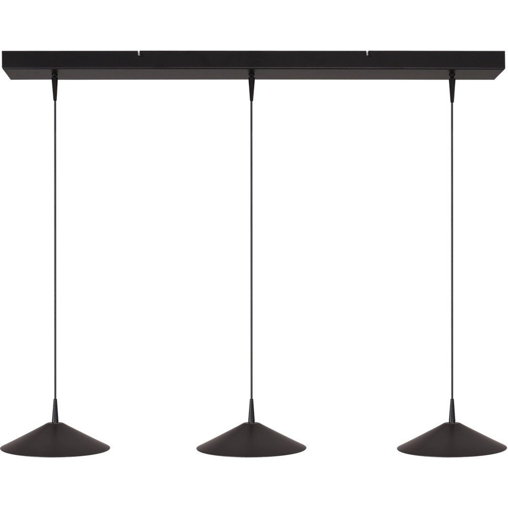 3-Licht Pendellampe Ceppo schwarz Ø 22 cm