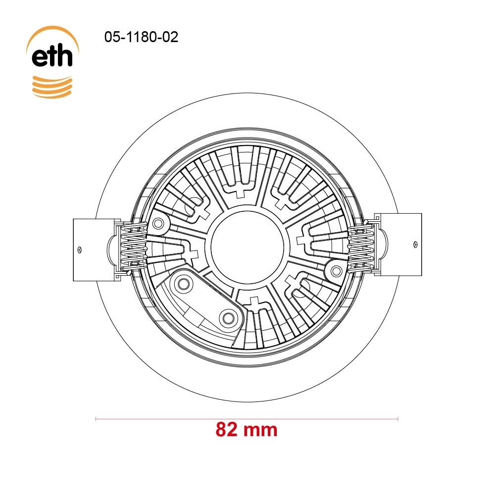Blei-Einbauscheinwerfer Ronin IP44 – anodisch braun ETH 8720195311188