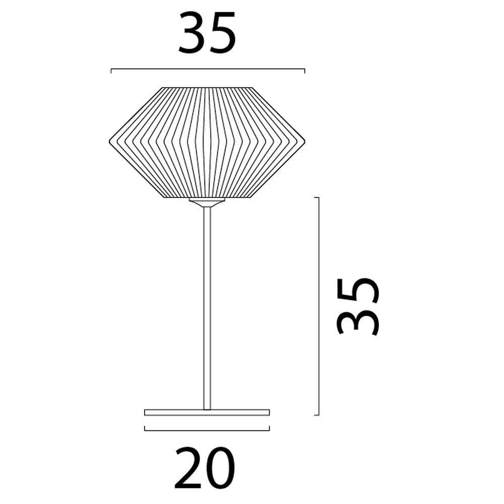 Tischlampe Bicono mit Seilkappe Ø 35 cm Masterlight 8718121352831