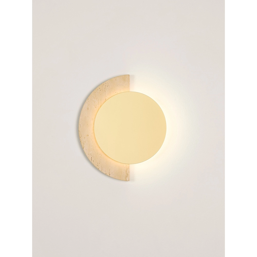 Design-Wandlampe Molli Travertin Ø 21 cm Lyora 5212063501317