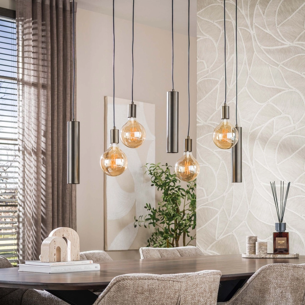 Design-Pendellampe Senso 7-helles Sienabraun Lyora 8716803515024
