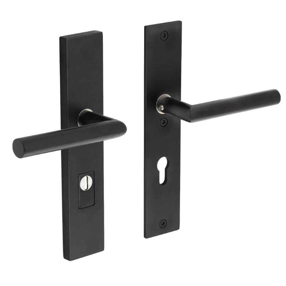 Hintertür-Hardware Aurano Kernzugsicherung PC 72mm gerade schwarz