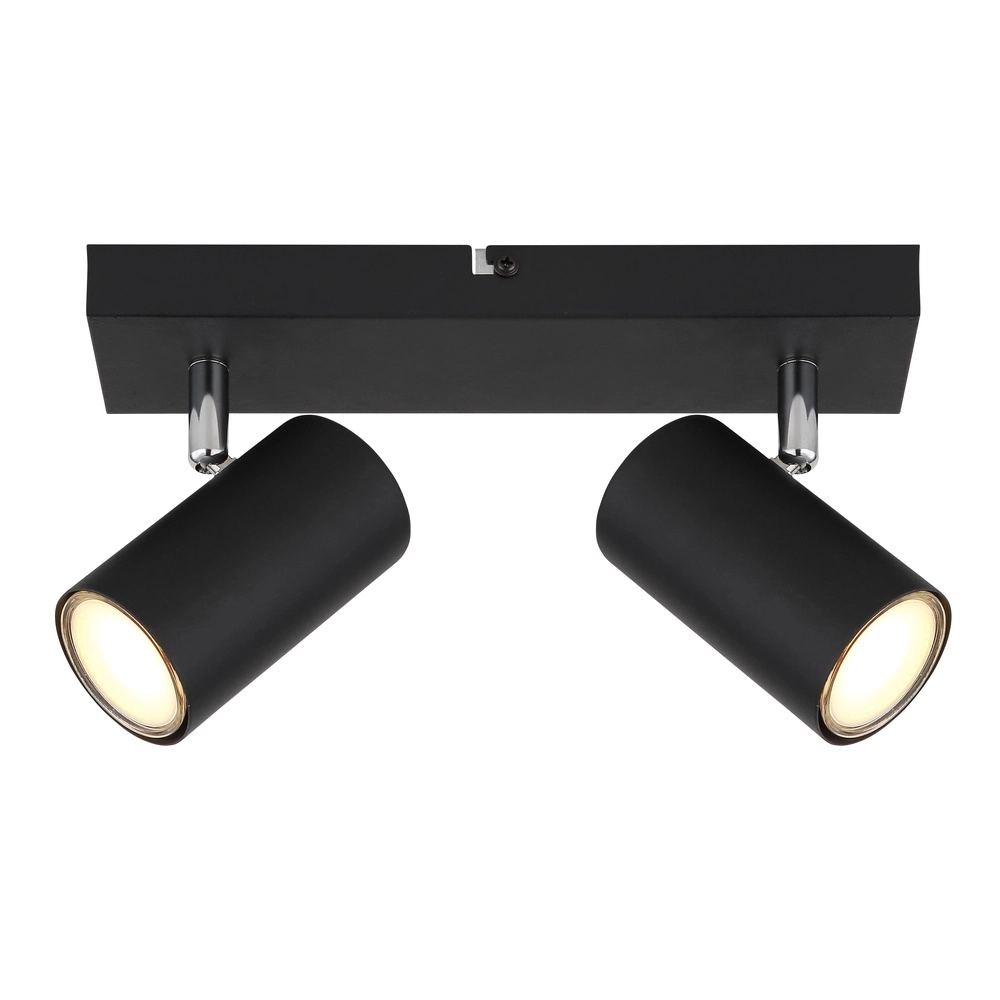 Deckenlampe 2-Leuchten Robby Schwarz Globo 9007371442515