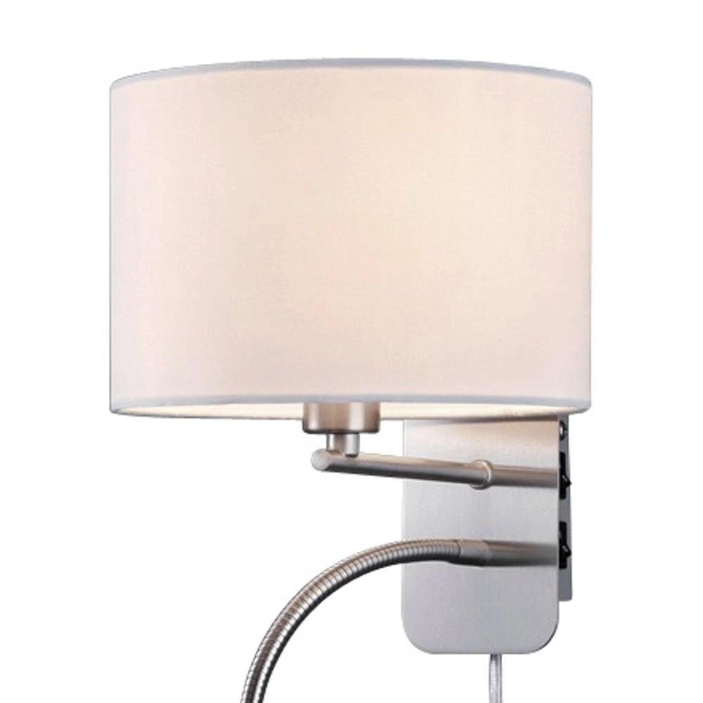 Wandlampe Series 2711 Mit Leselampe und weißer Motorhaube Trio 4017807247251