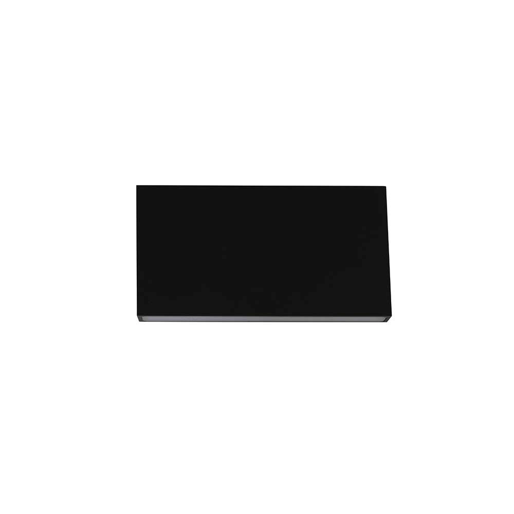 Schwarzer Wandscheinwerfer Box 17cm - schwarz