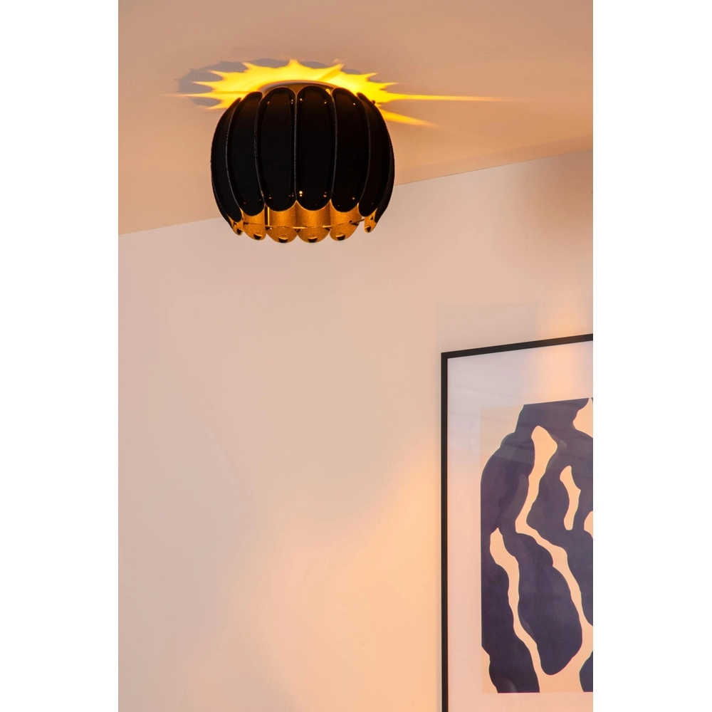 Deckenlampe Spencer Ø 30cm schwarz Lucide 5411212343642