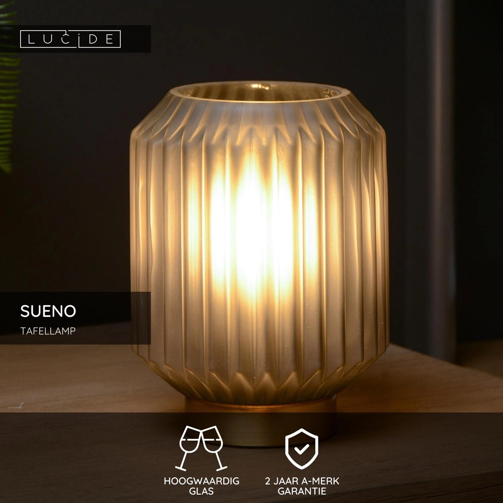 Tischlampe Sueno Grau Lucide 5411212451484
