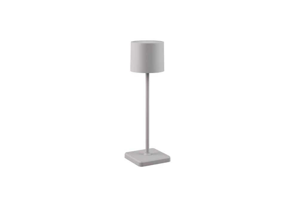 Wiederaufladbare Tischlampe Fernandez draußen grau Trio 4017807564341