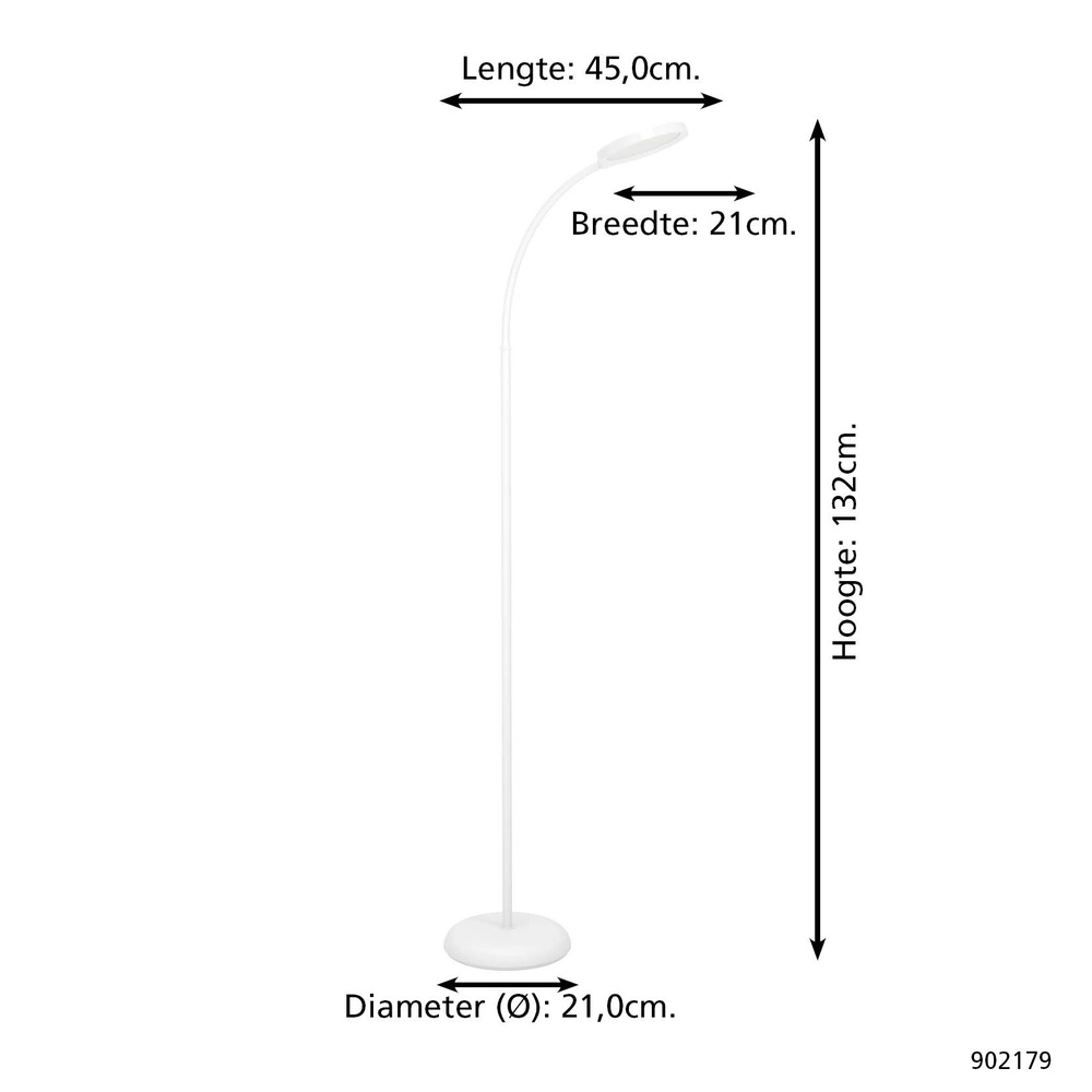 Stehlampe Lauro weiß Eglo 9008606357499