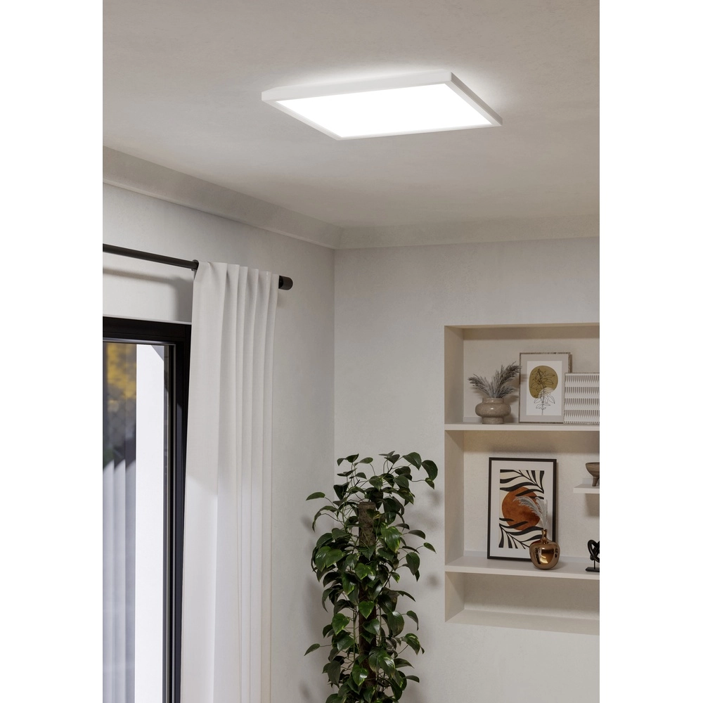 Badezimmerlampe mit Fernbedienung Rovito-R Quadrat – Weiß – 39x39 cm Eglo 9008606330041