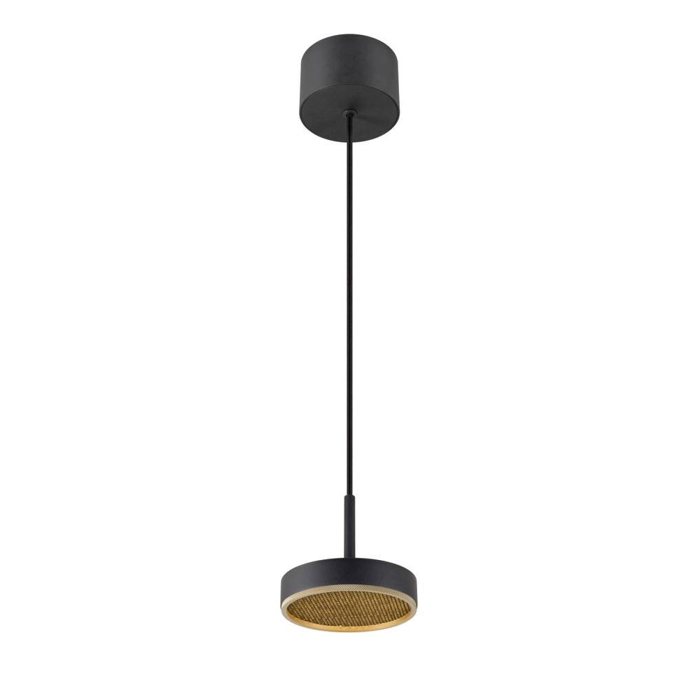 Pendelleuchte Grip! Flat schwarz mit gold Ø 14cm SLV 4024163304252