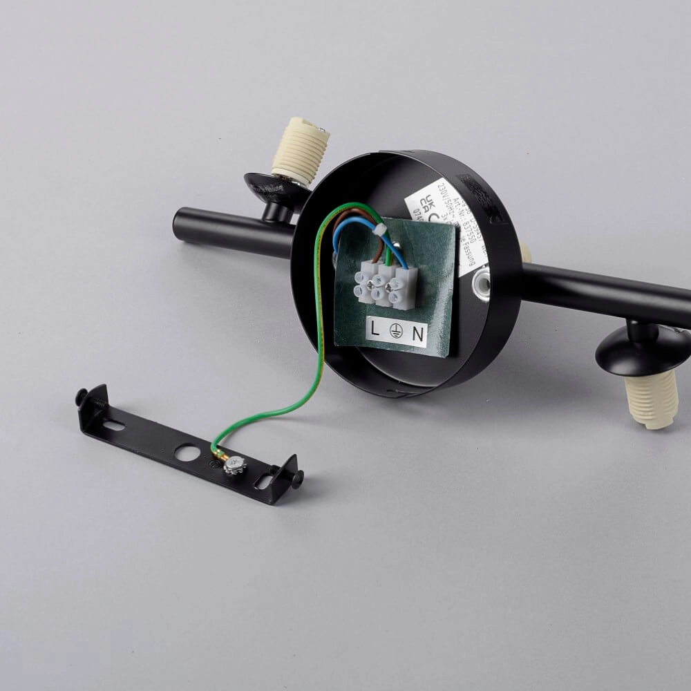 Schwarze Wandlampe Popsicle 3-flammig Paul Neuhaus 4012248375501