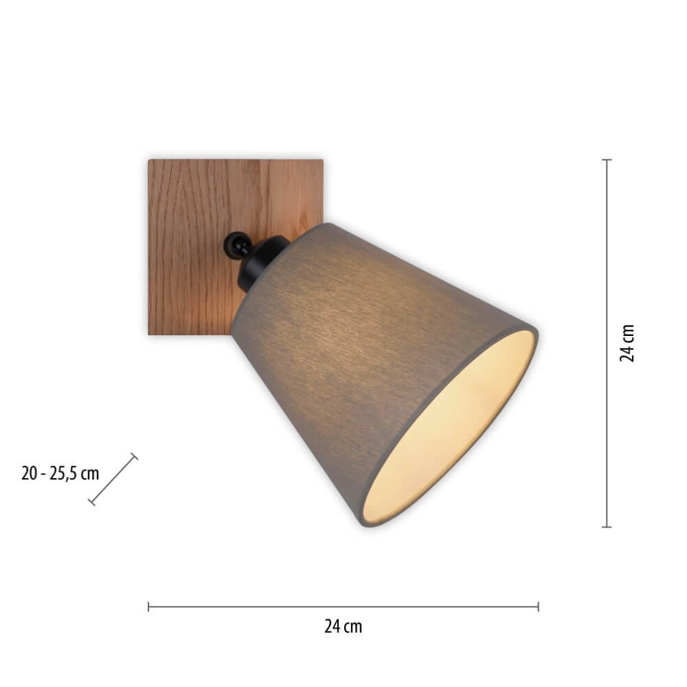 Wandleuchte Green Michel Holz Just Light 4043689994891