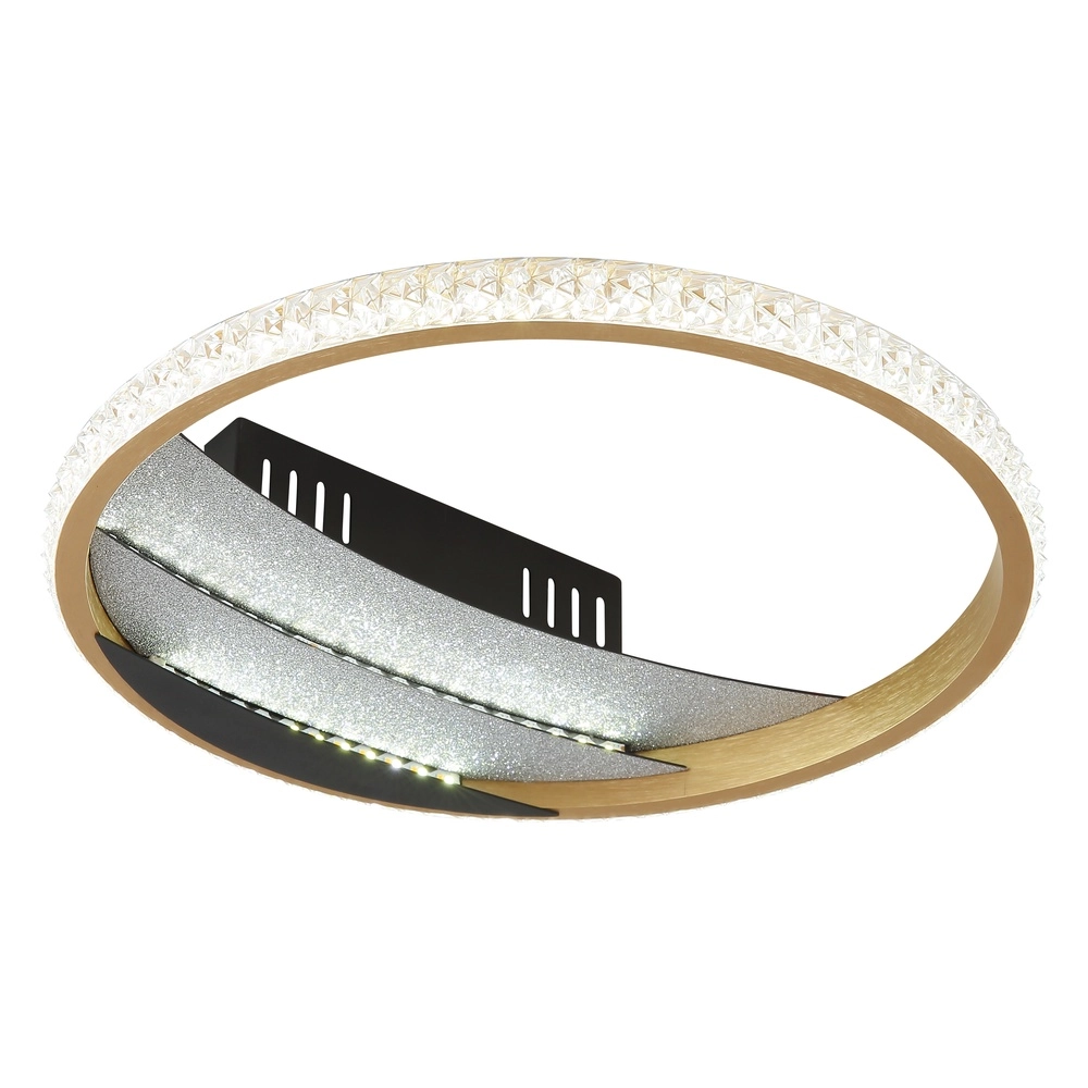 Einzigartige Deckenlampe Constance schwarz mit goldener Ø 29,5 cm Globo 9007371569847