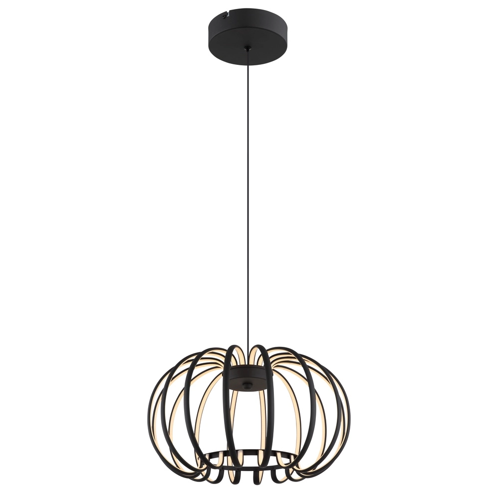 Schwarze Pendellampe Ribbon Konstruktion Globo 9007371575305