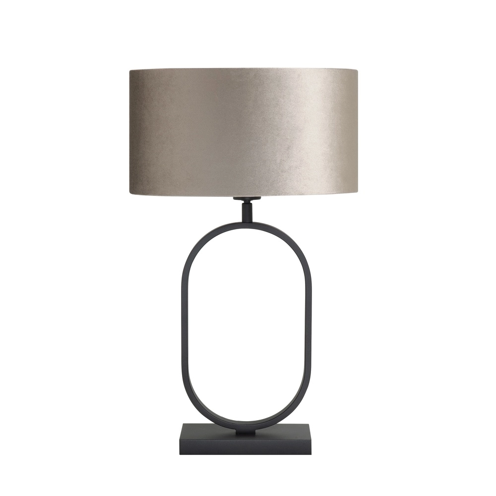 Design-Tischleuchte Verona Schwarzes Oval