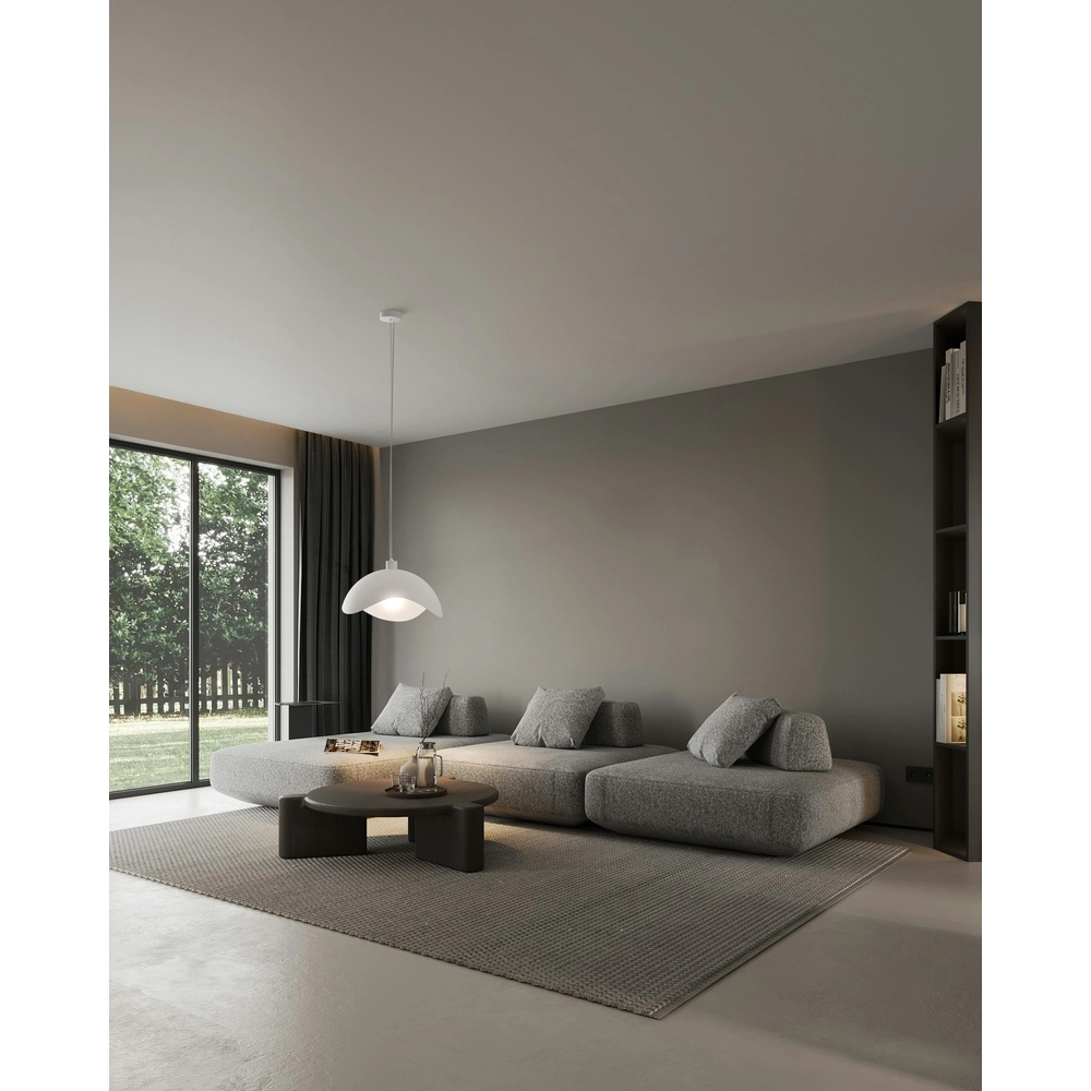 Design-Pendellampe Volta Ø50cm – wellig – weiß Masterlight 8718121193915
