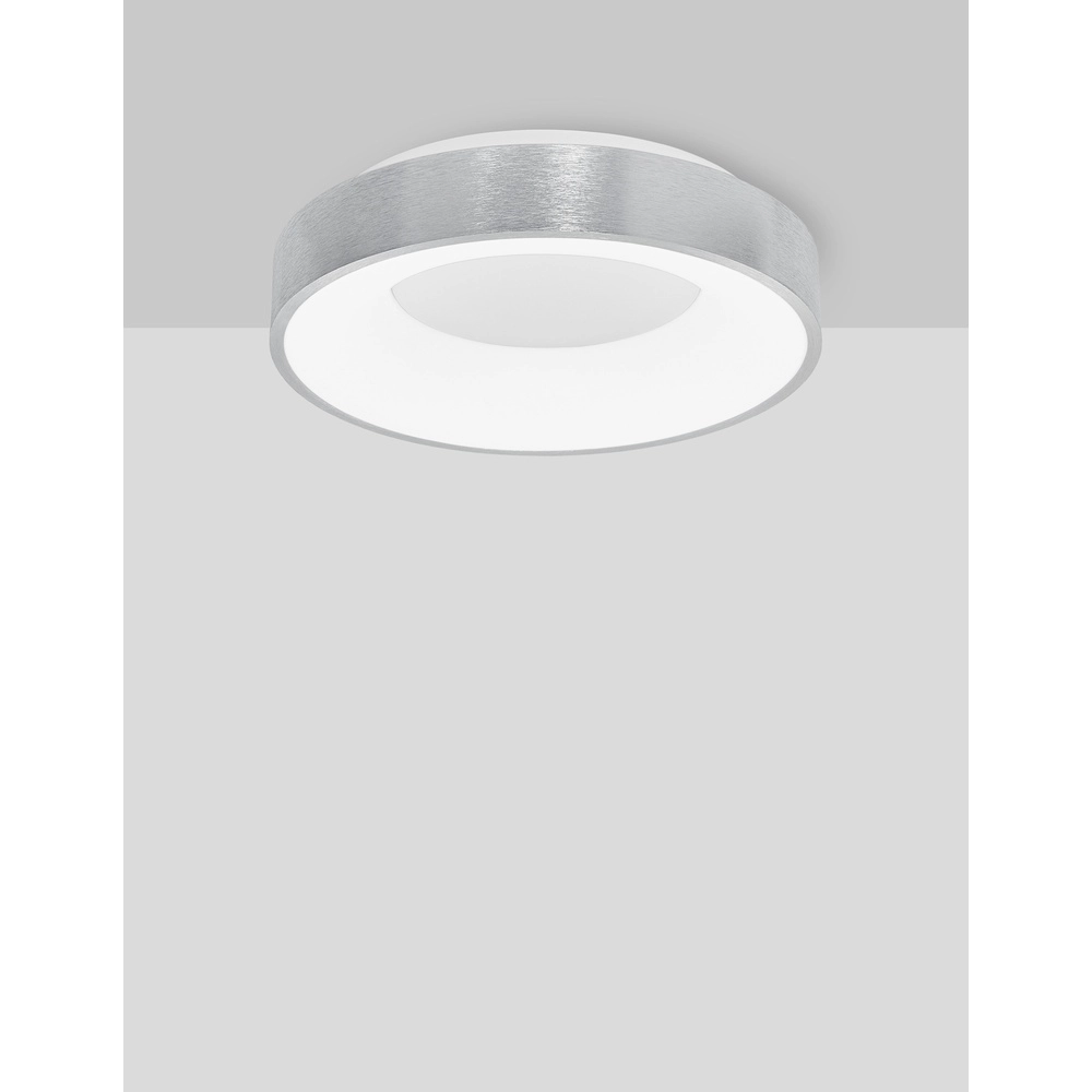 Deckenlampe Rando Thin silbergrau Ø 38cm Lyora 5212017420060