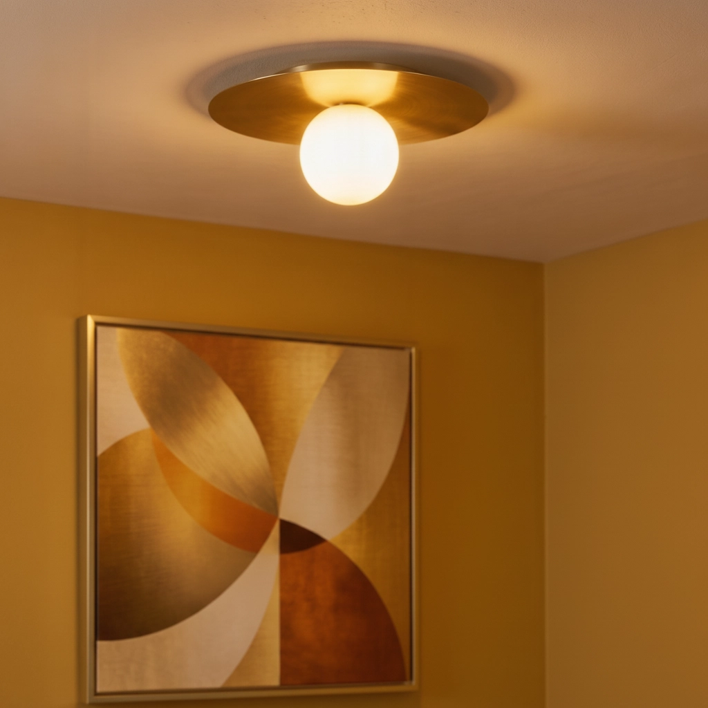 Deckenlampe Indigo gold Ø 40cm