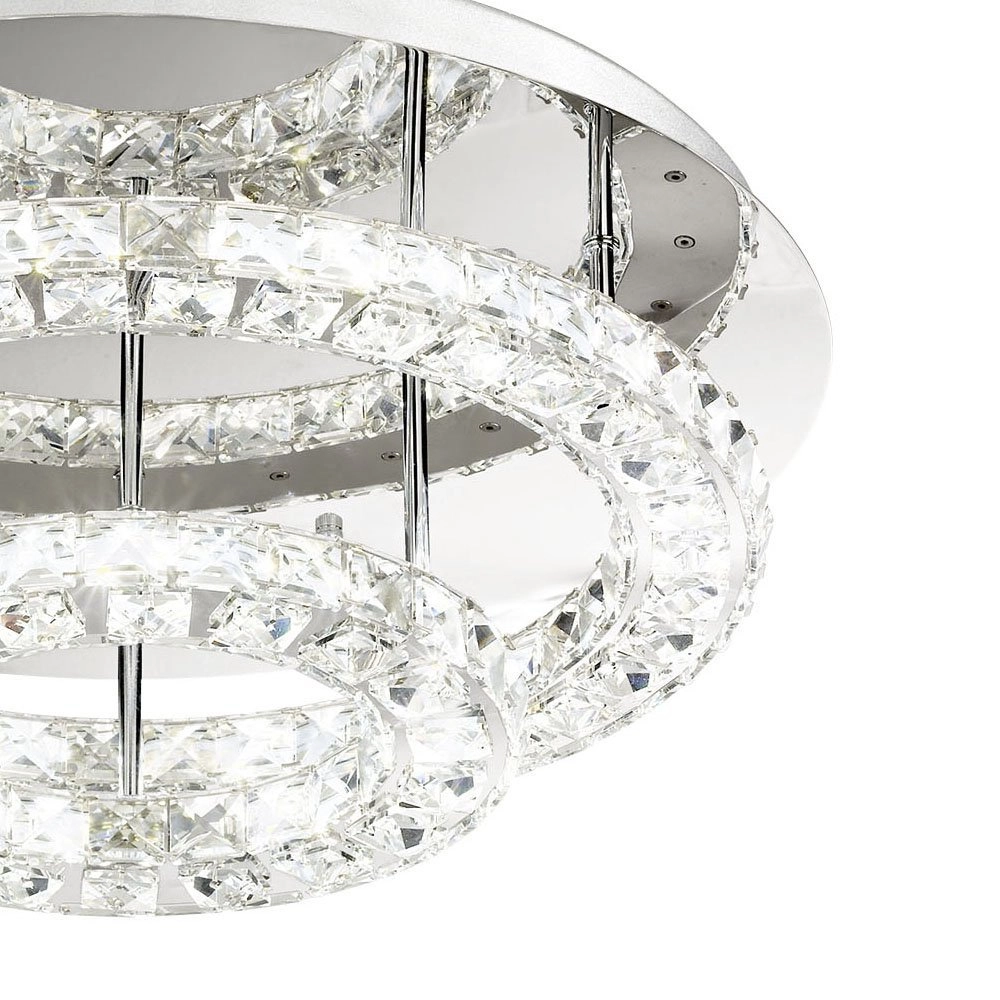 Deckenleuchte Toneria 55 cm 2-Ringe grau Stars of Light 9002759390037