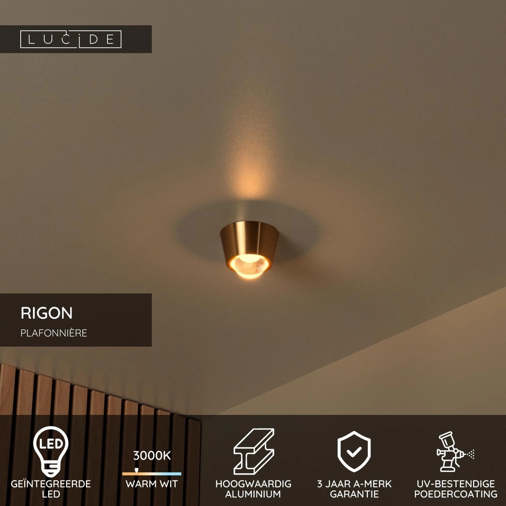 Deckenlampe Rigon Gold Lucide 5411212040640