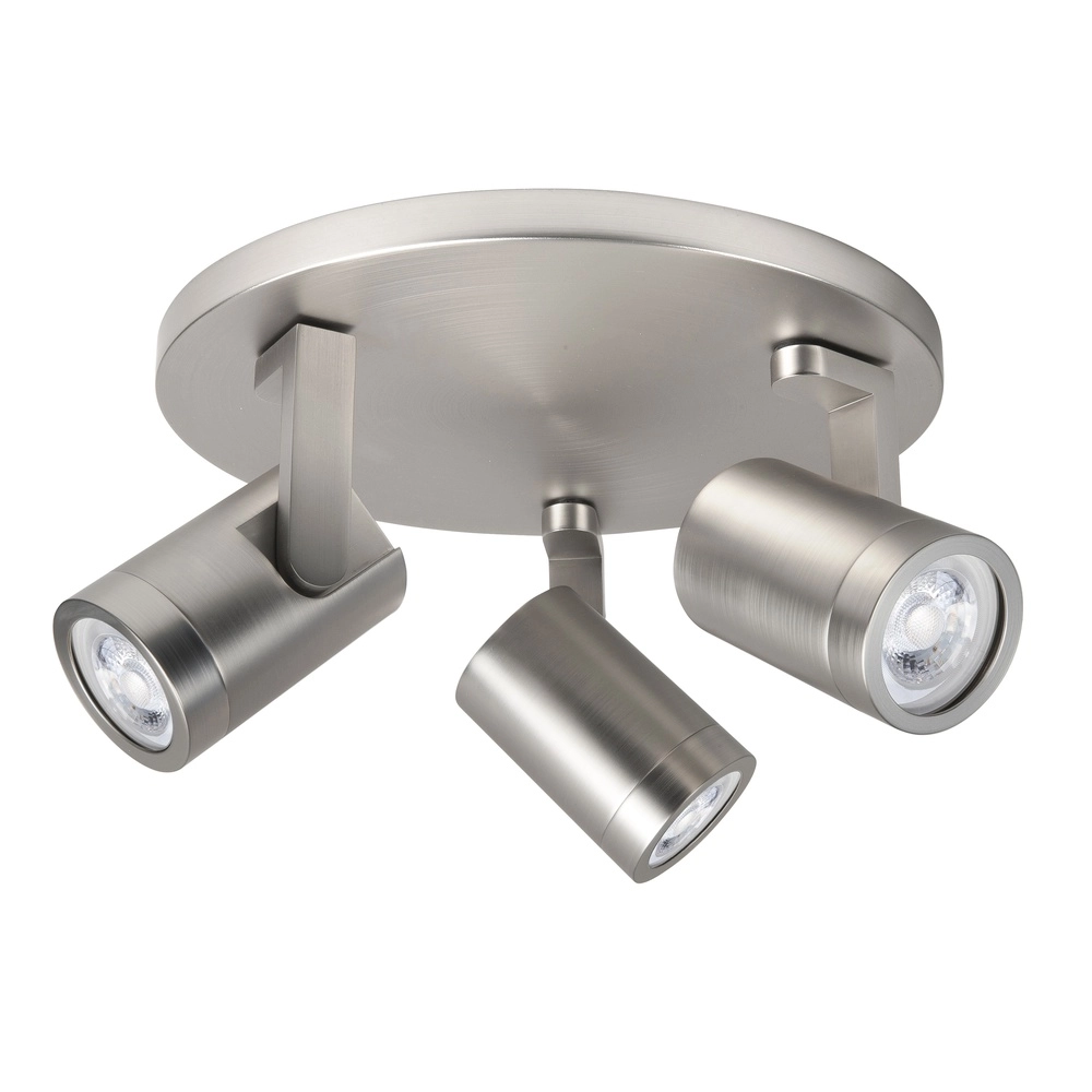 Aufputz-Spot Halo Spot nickel 3-flammig rund