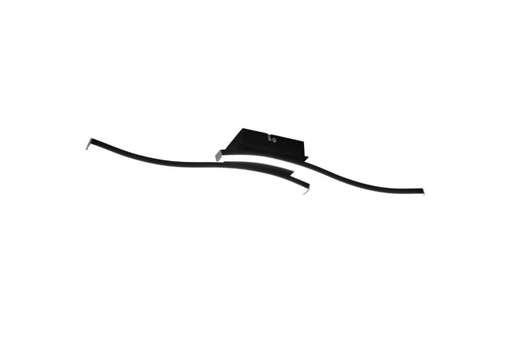 LED-Deckenleuchte Route 2-Licht-Schwarz 4000K Trio 4017807521719