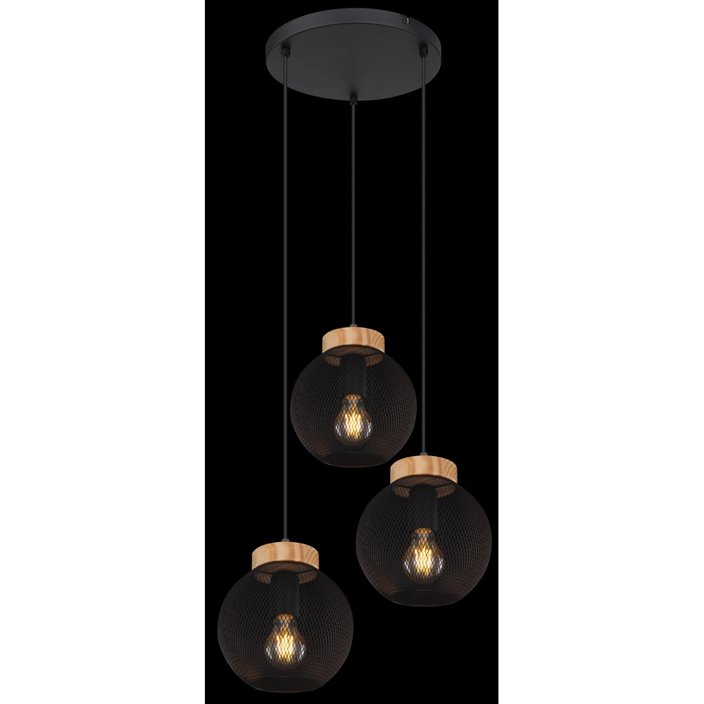 Schwarze Pendellampe Pablo Mesh Globo 9007371417551