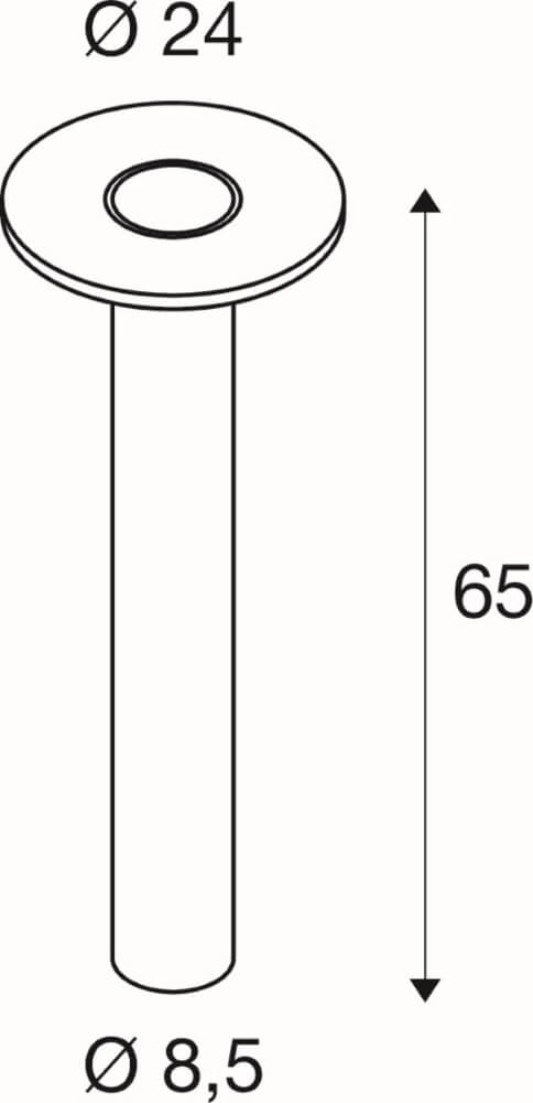 LED-Stehleuchte I-Ring 65cm - Anthrazit SLV 4024163275163
