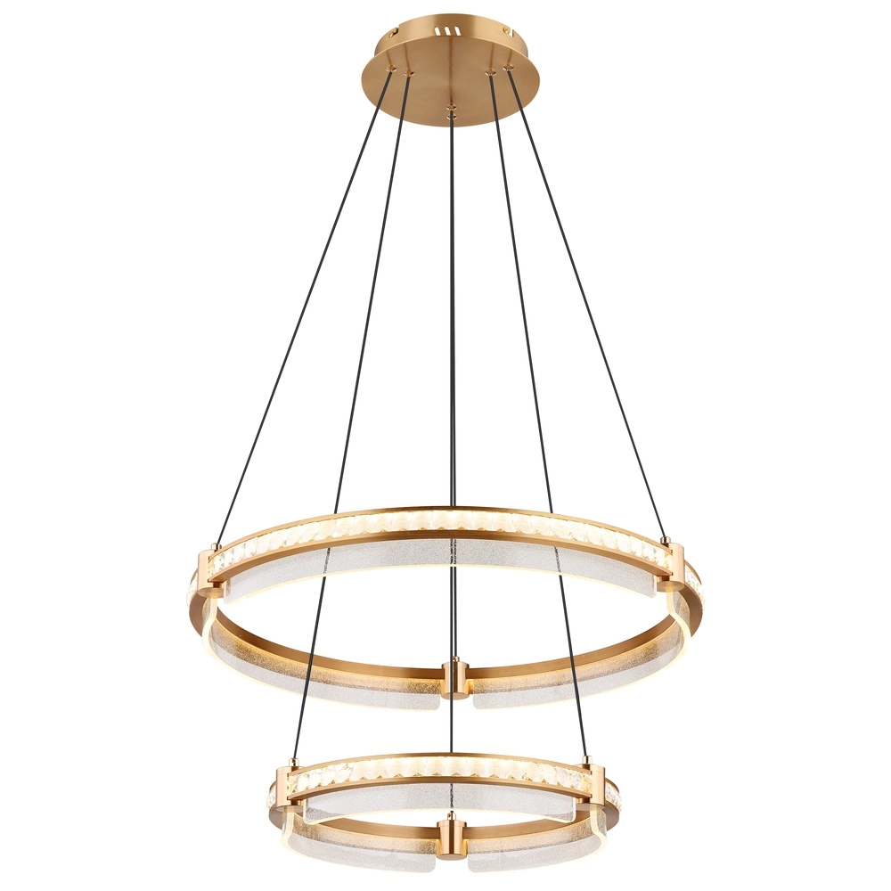 Pendellampe Blondie gold Ø 60cm