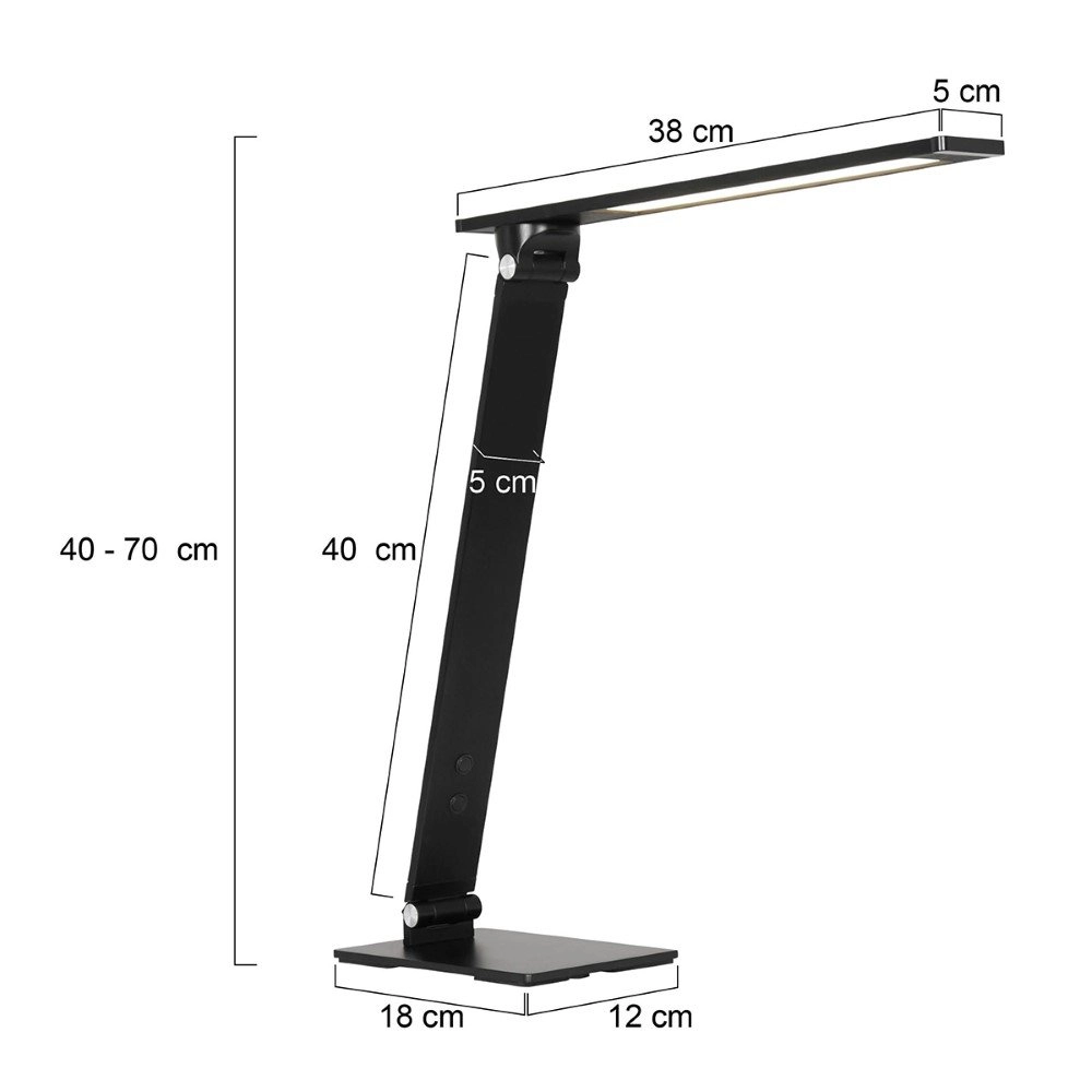 Schreibtischlampe Serenade LED schwarz Steinhauer 8712746132632