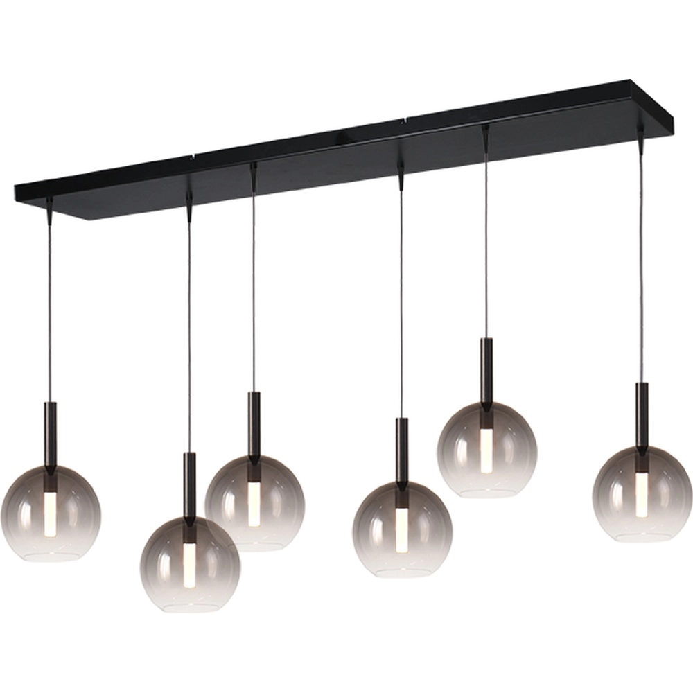 6L Pendellampe Ø17cm Lido Ball mit rauchverdünnendem Glas Masterlight 8718121324937