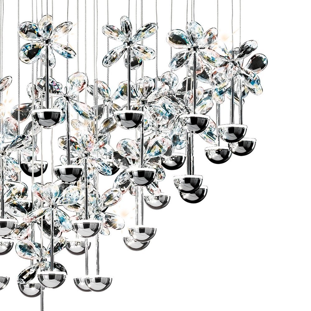 Pendelleuchte Pianopoli 43 Lichter 78 cm grau Stars of Light 9002759936617