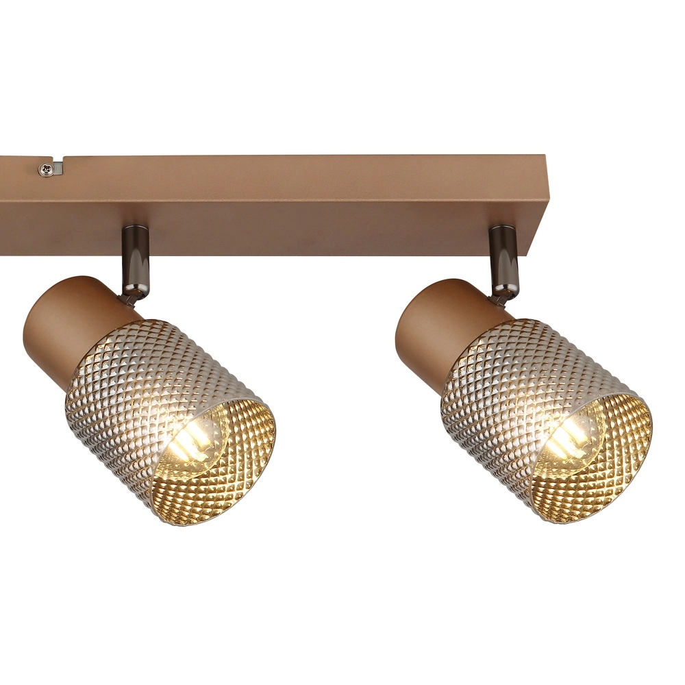 Deckenlampe Satella 4-helles Kaffeebraun Globo 9007371465576